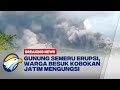 Gunung Semeru Erupsi, Warga Besuk Kobokan Jatim Mengungsi