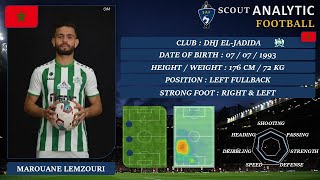 MAROUANE LEMZOURI ( PART 2 / 2023 - 2024 ) ( LEFT FULLBACK - DHJ MOROCCO )