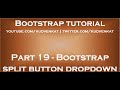 Bootstrap split button dropdown