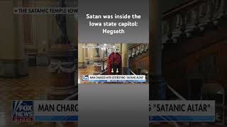 Man charged with destroying ‘Satanic altar’ in state capitol building #shorts