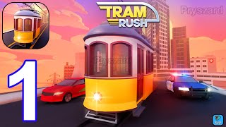 Tram Rush - Gameplay Walkthrough Part 1 Levels 1-20 Bus Tram Rush Game (Android, iOS)
