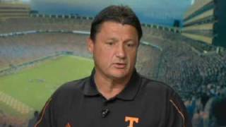 2009 Tennessee Volunteer Football  Associate Head Coach Ed Orgeron already thinking about UCLA.