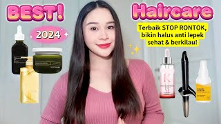 My 2024 REAL BEST HAIRCARE🥰❤️(terbaik STOP RONTOK, penumbuh rambut, anti lepek, lembut, dll!)