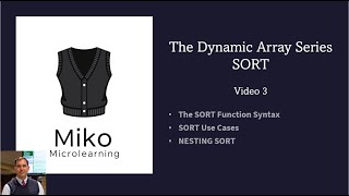 The SORT Function in Excel - Dynamic Array Function