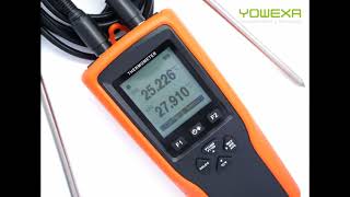 YOWEXA YET-720 Two Channels PT100 Digital Thermometer for Industrial Measurement