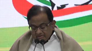 P Chidambaram addresses media on JNU Violence