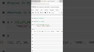Python Tuples using different methods