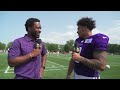 ivan pace jr. on being back home in ohio u0026 battling the browns in joint practice