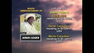 Barbara Cazaubon ~ Long Obituary