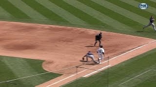 Plouffe's diving stop