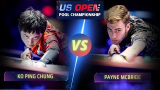 KO PING CHUNG VS PAYNE MCBRIDE | 2024 US OPEN POOL CHAMPIONSHIP #billiards #9ballpool