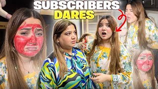 KHATARNAAK DARE COMPLETE KIYEH😭🤮 | FANS KI FARMAISH PURI KARDI❤️ | VIDEO BY RABEECA