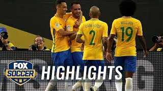 Gabriel comes off the bench to make it 4-0 for Brazil | 2016 Copa America Highlights