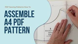 How To Assemble A4 PDF Sewing Pattern