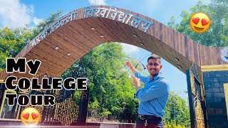 Barkatullah  university college tour😍| college life vlogs | sanskar shukla #bhopal