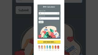 How to Make a BMI Calculator - Easy HTML, CSS, JS Tutorial!