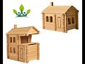 WOODEN 3D PUZZLE DOLLHOUSE TOYS FOR KIDS WOOD BLOCK HOUSE MONTESSORI WOODEN BLOCKS ECO-FRIENDLY TOYS