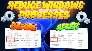 How To Get LOWER PROCESSES on Windows 10 \u0026 11✅ (FPS BOOST \u0026 LOWER SYSTEM LATENCY)