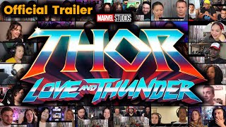 Thor: Love and Thunder - Official Trailer || REACTION MASHUP || Thor 4 - Gorr