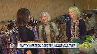 Empty nesters create unique scarves