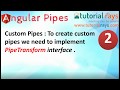 Angular 7/8 Custom Pipes | Angular Custom Filters