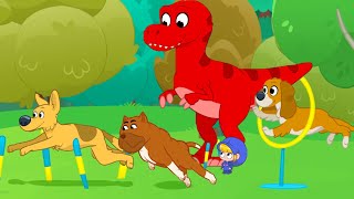 The Dino at The Dog Race + More Adventures | Kids Cartoons | Mila and Morphle - Cartoons