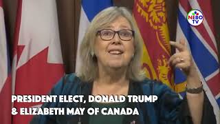 MP Elizabeth May Responds to Donald Trump's Rhetoric on Making Canada 51st State of the US