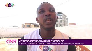 EC officials attribute low turnout in final registration week to early rush | Citi Newsroom