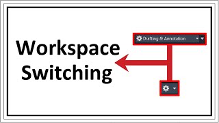 Switch workspace in AutoCAD #autocad #workspace
