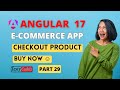 Angular 17 ecommerce project from scratch | checkout product component in angular 17 Application