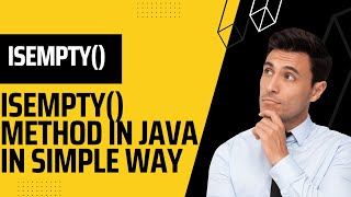 isempty method in java | isempty() method java | java Methods | isempty in java | string class