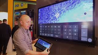 Interactive meeting screen i3HUDDLE demonstrated at ISE 2018