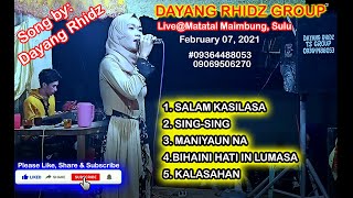 New Tausug Song 2021 5in1 - By Dayang Rhidz | Live@Matatal Maimbung, Sulu |