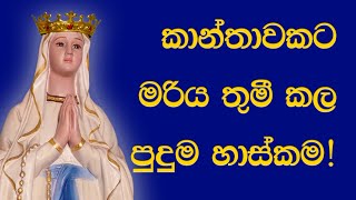 කාන්තාවකට මරිය තුමී කල පුදුම හාස්කම!