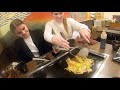 浅草でもんじゃ、お好み焼き、焼きそばを食す訪日スウェーデン人観光客 tokyo okonomiyaki monja