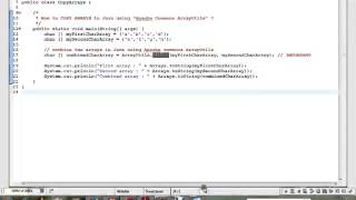 HOW TO COPY ARRAYS IN JAVA USING APACHE COMMONS ARRAYUTILS