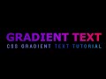 CSS Gradient Text Effect Tutorial For Begineers. #html #css #texteffect #gradient #rainbow #colors  