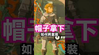 【薩爾達傳說 王國之淚】海利亞套裝如何脫下帽子？🤔🤔🤔 #shorts #zelda #tearsofthekingdom