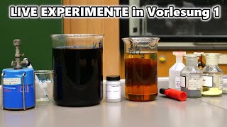 LIVE EXPERIMENTE in Vorlesung: Zink + Schwefel, Gallium + Indium  [𝟰𝗞] | JJChemistry