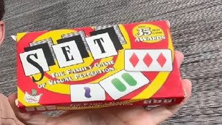 SET Enterprises SET   The Family Card Game of Visual Perception Review