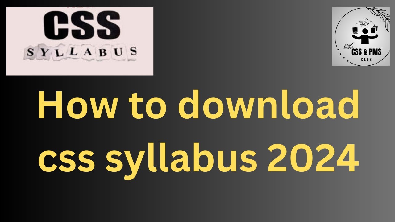 FPSC CSS Syllabus | Download Link In Description #css Syllabus #css ...