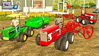 STARTING A FARM WITH ONLY MINI TRACTORS! (JD & CASE)  FS22