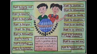 How to make Children Rights poster  l Child Rights drawing step by step l what are Children Rights?
