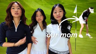 WE WENT GOLFING WITH OUR MOM FOR MOTHER’S DAY! (She’s so embarrassed)