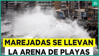 Marejadas no dan tregua: Playas de Concón nuevamente afectadas por el fenómeno