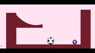 Animation, balls with different weight