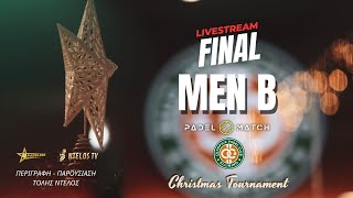 LIVE🟡 MEN B _ FINAL / PADELMATCH TOUR - Olympico Padel Club Elliniko (1/12/2024)