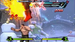 UMVC3 EVO 2015 Winners Finals BE Kane BlueRiver vs Apologyman