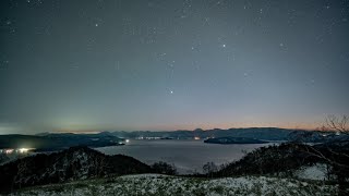 北海道／弟子屈町【屈斜路湖・藻琴峠・摩周湖】星空タイムラプス4K