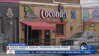 'Morning crime spree' leads to arrests in Central El Paso
